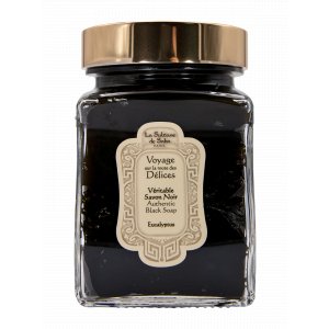 Vero sapone nero con olio essenziale di eucalipto